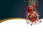 Christmas Ball Background Stock Photo