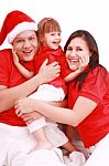 Christmas Family Stock Photo