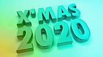 Christmas2020  In Color Background Stock Image 3d Rendering Stock Photo