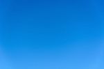 Clear Azure Sky Without Clouds. Sky Background Stock Photo