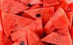 Close Up Red Water Melon Background Texture Stock Photo