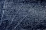 Closeup Blue Jeans Design Texture Stock Photo