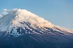 Closeup Of Mt. Fuji, Japan Stock Photo