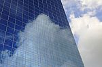 Cloud And Sky Reflection Stock Photo