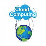 Cloud Computing Around The World Stock Photo