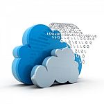 Cloud Computing Downloading Stock Photo