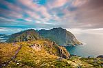 Coastline Of Lofoten Islands Stock Photo