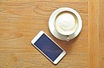 Coffee And Smartphone Is Modern Lifstyle Stock Photo