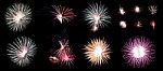 Collection Of Fireworks Or Firecrackers Stock Photo