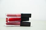 Color Matte Lips Stock Photo
