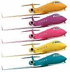 Colorful Airplanes Stock Photo