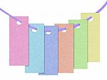 Colorful Blank Tags Stock Photo