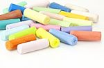 Colorful Chalks Stock Photo