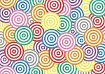 Colorful Circle Pattern Stock Photo