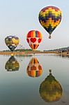 Colorful Hot Air Balloons Stock Photo