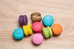 Colorful Macarons Stock Photo