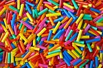 Colorful Plastic Tubes  Stock Photo