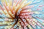 Colorful Straw Stock Photo