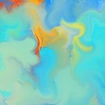 Colourful Abstract Painting Stock Photo