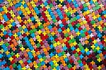 Colourful Pattern. Colourful Seramic Texture, Use As Background Stock Photo