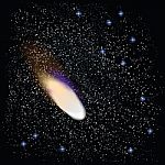 Comet On Constellation Stock Photo
