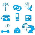 Communication Icons Stock Photo