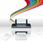 Computer Printer Stock Photo