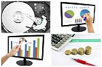 Concepts Of Charts And Profit In Profit Business Stock Photo