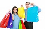 Couple Shopping Stock Photo