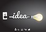 Creative Light Bulb Idea Stock Photo