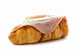 Croissant Hamcheese Stock Photo