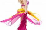 Cropped Image Of A Belly Dancer Performing Stock Photo