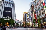 Crowds At The Shibuya, The Famous Fashion Centers Of Japan Stock Photo