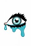 Crying Eye Stock Photo