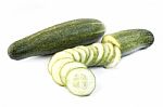 Cucumber On A White Background Stock Photo