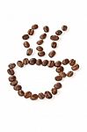 Cup Of Coffee Bean Stock Photo
