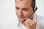 Customer Service Representative Stock Photo