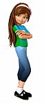 Cute Girl Stock Photo