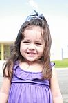 Cute Little Girl Smiling Stock Photo