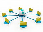 Data Network Stock Photo