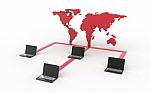 Data Transferring Concept Stock Photo