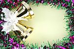 Decorations Ribbon For Christmas And New Year Stock Photo