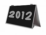 Desktop Calendar Year 2012 Stock Photo