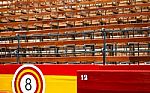 Detail Of The Seats Inside An Ancient Spanish Arena Stock Photo