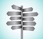 Directional Signs  Stock Photo