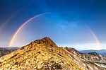 Double Rainbow Stock Photo