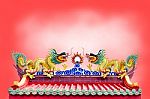 Dragon On Chinese Temple Stock Photo