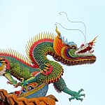 Dragon Statue Chinese Style Stock Photo