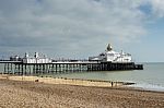 Eastbourne, Sussex/uk - February 19 : View Of The Pier In Eastbo Stock Photo