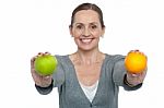 Eat Healthy Fresh Fruits And Stay Fit Stock Photo
